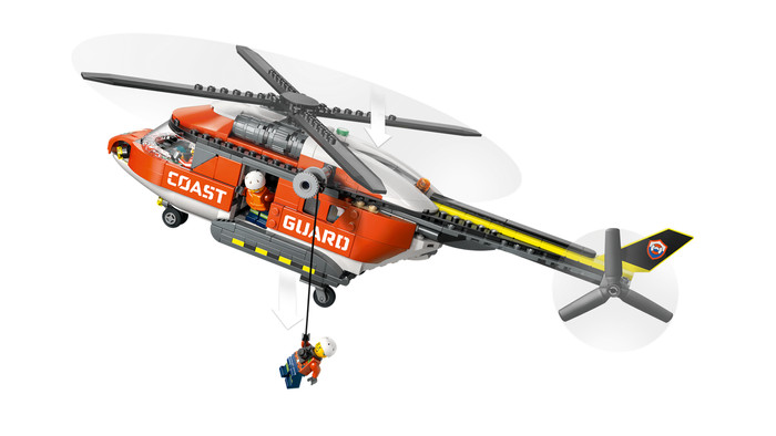 LEGO City Kustwacht Helikopter 60503 product in gebruik