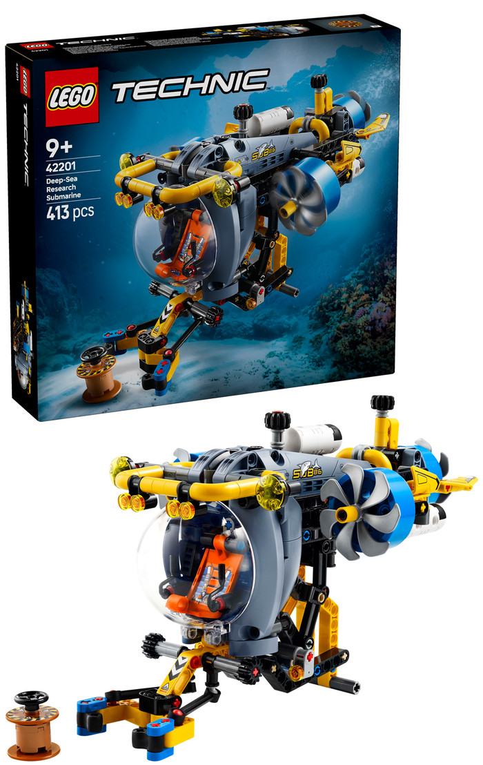 LEGO Technic - Le Sous-marin de Recherche en Haute Mer 42201 côté droit