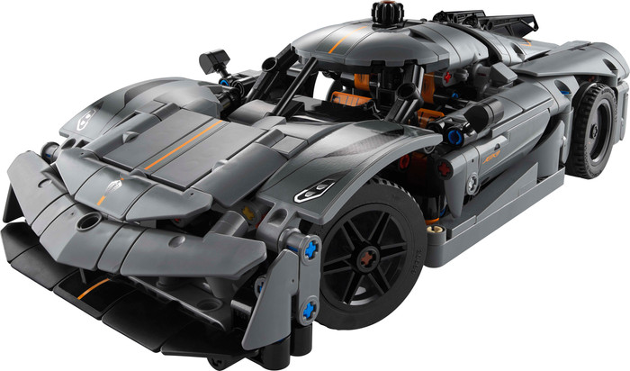 LEGO Technic Koenigsegg Jesko Absolut Gray Hypercar 42173 Main Image