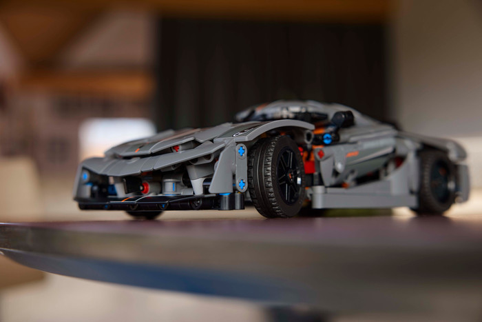 LEGO Technic Koenigsegg Jesko Absolut Gray Hypercar 42173 product in use