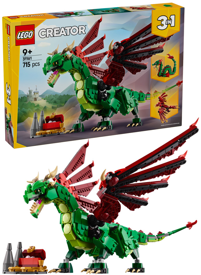 LEGO Creator 3-in-1 Medieval Dragon 31161 right side