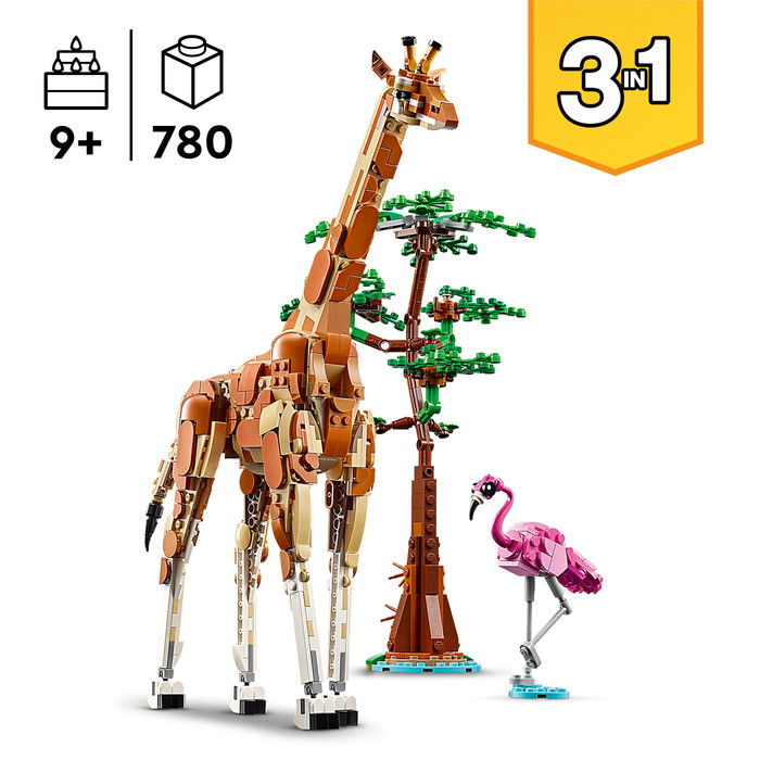 LEGO Creator 3-in-1 Wild Safari Animals 31150 product in use