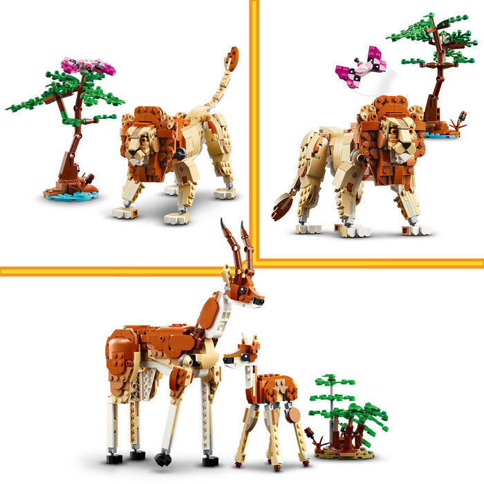 LEGO Creator 3-in-1 Wild Safari Animals 31150 product in use