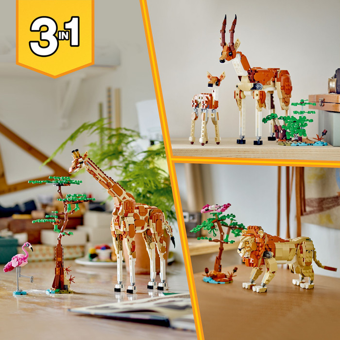 LEGO Creator 3-in-1 Wild Safari Animals 31150 product in use