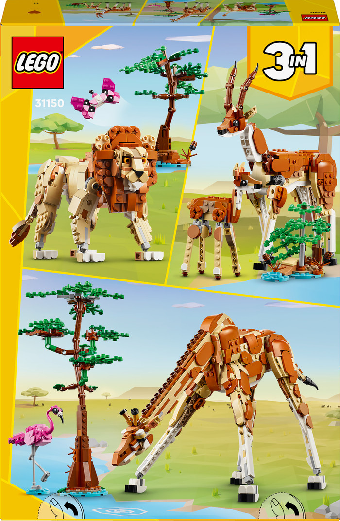 LEGO Creator 3-in-1 Wild Safari Animals 31150 packaging