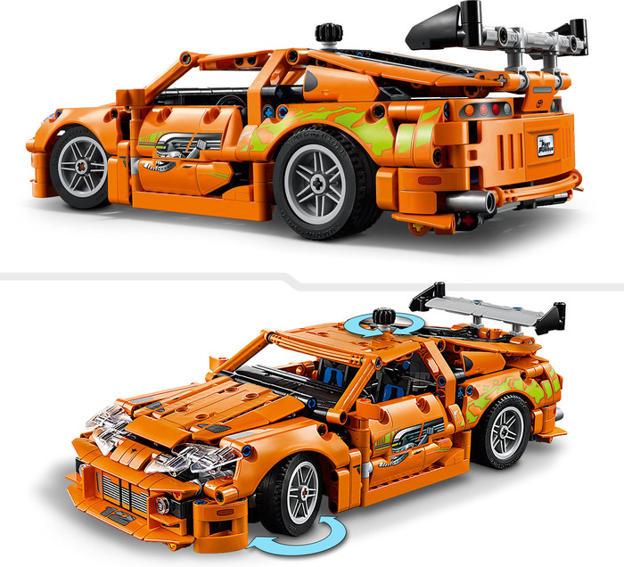 LEGO Technic Fast and Furious Toyota Supra MK4 42204 product in gebruik