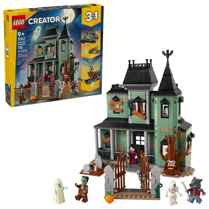 LEGO Creator 3-in-1 Spookhuis 31167 rechterkant