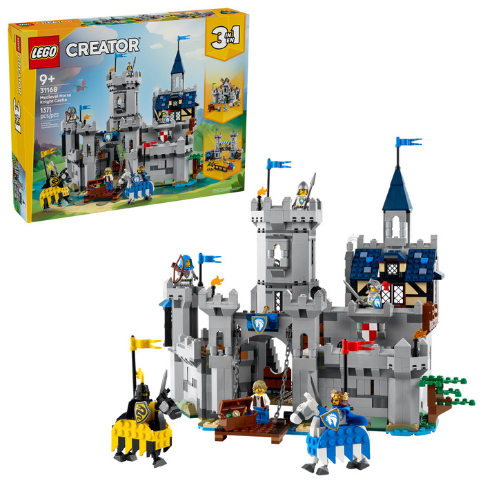 LEGO Creator 3-in-1 Medieval Horse Knight Castle 31168 right side