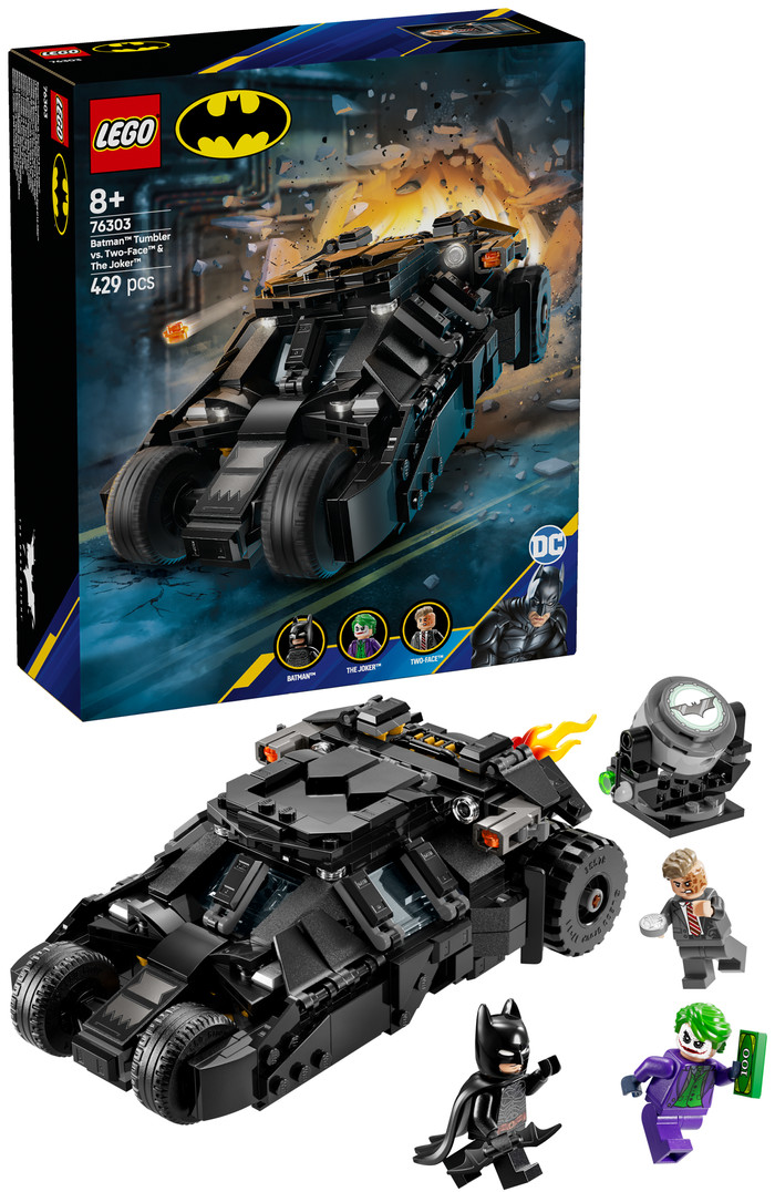 LEGO DC Batman Tumbler vs Two-Face en The Joker 76303 right side