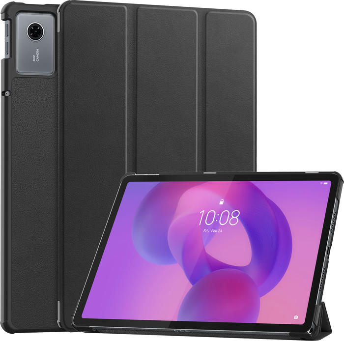 Just in Case Lenovo Idea Tab Tri-Fold Book Case Zwart samengesteld product