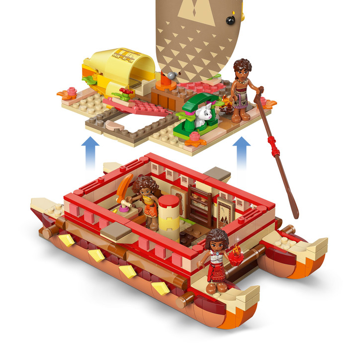 LEGO Disney Princess Vaiana's Adventure Canoe 43270 product in use