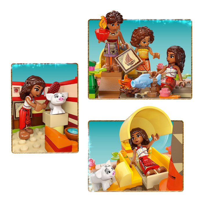 LEGO Disney Princess Vaiana's Adventure Canoe 43270 product in use