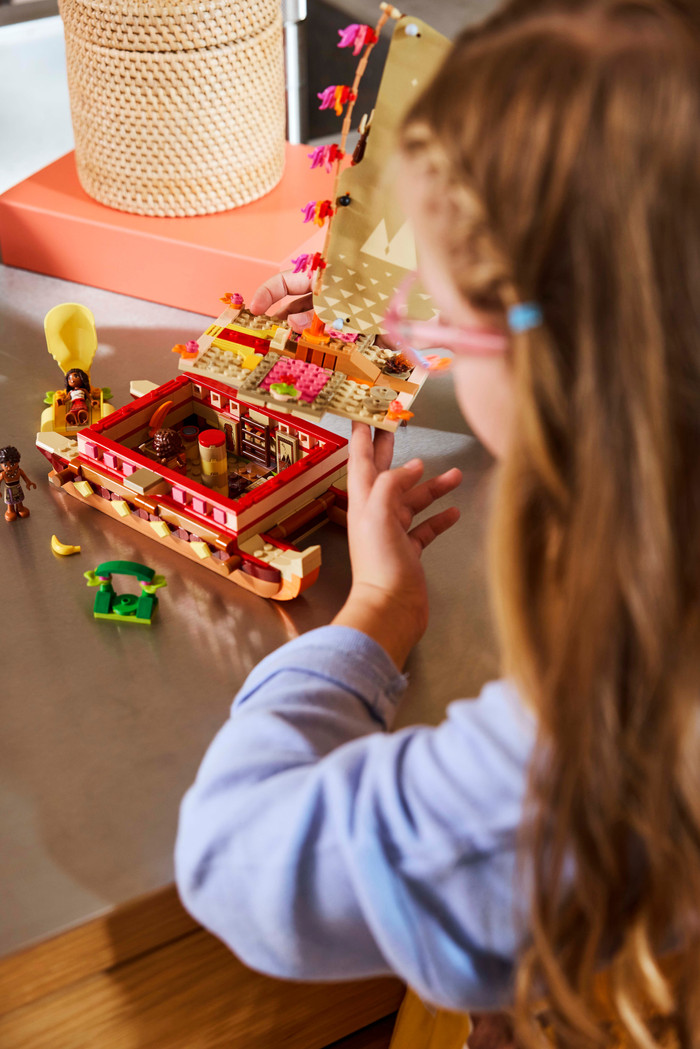 LEGO Disney Princess Vaiana's Adventure Canoe 43270 product in use