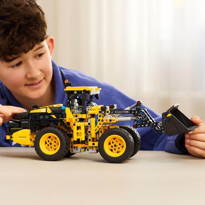 LEGO Technic Volvo L120 Electric Wheel Loader 42209 product in use
