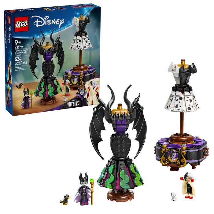LEGO Disney Maleficent's and Cruella De Vil's Dresses 43262 right side