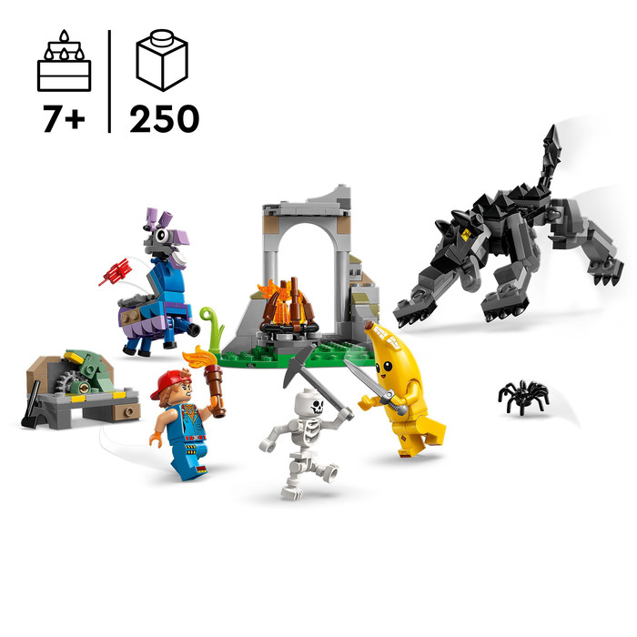 LEGO Fortnite - Le Camp de Banane et Mécano 77075 produit à l'usage