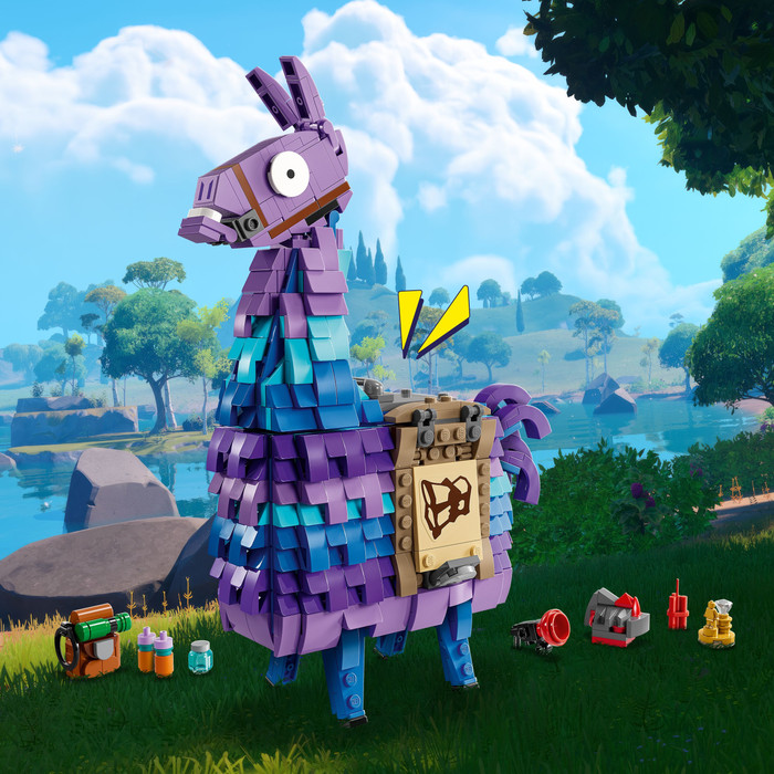 LEGO Fortnite Supply Llama 77071 product in gebruik