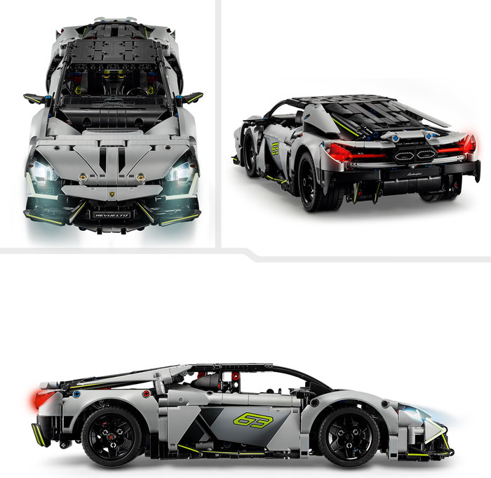 LEGO Technic Lamborghini Revuelto supersportwagen 42214 product in gebruik