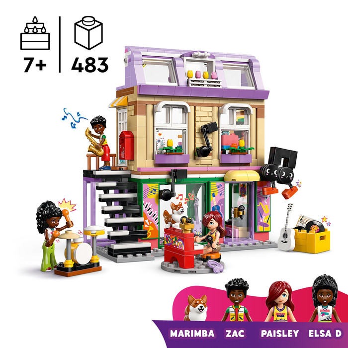 LEGO Friends - Le Magasin de Musique et l¿Appartement 42653 produit à l'usage