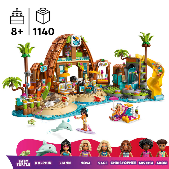 LEGO Friends Strandresort 42673 product in gebruik