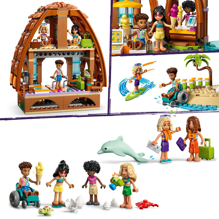 LEGO Friends Strandresort 42673 product in gebruik