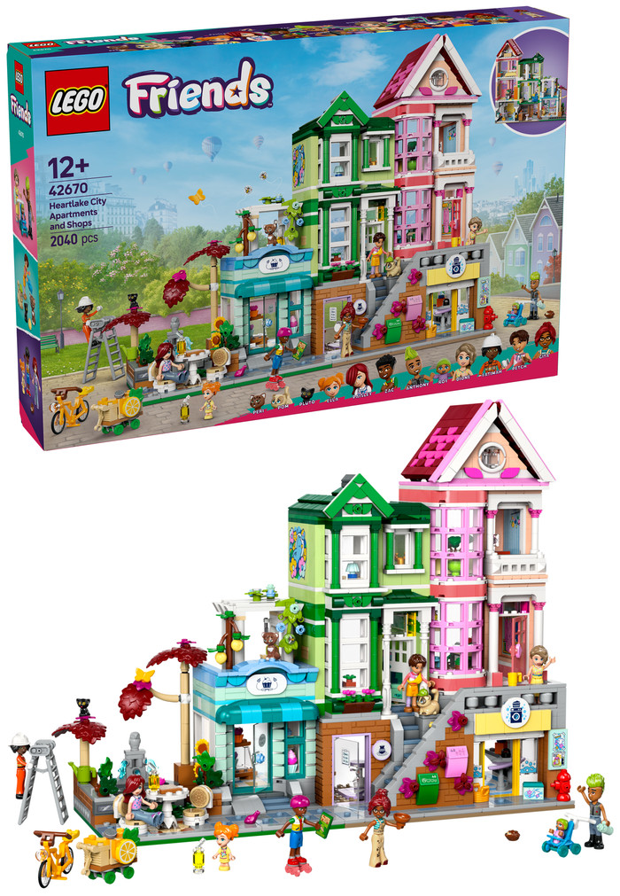 LEGO Friends - Les Appartements et Boutiques de Heartlake City 42670 côté droit