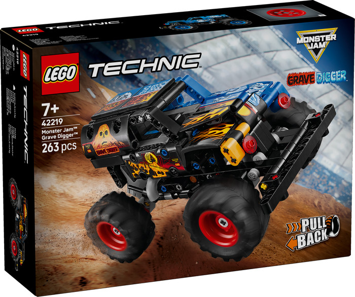 LEGO Technic Monster Jam Grave Digger vuur en ijs 42219 verpakking