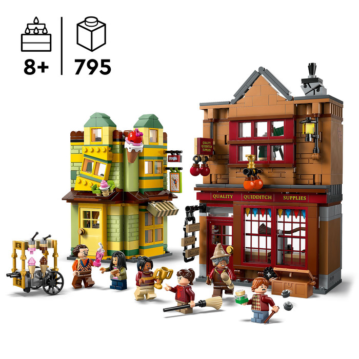 LEGO Harry Potter - Magasin d'Accessoires de Quidditch et Marchand de Glaces 76452 produit à l'usage