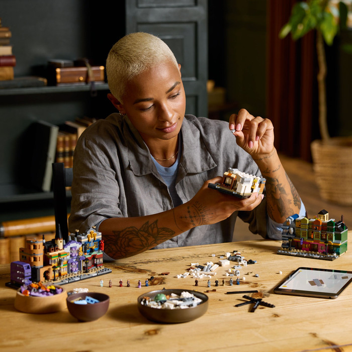 LEGO Harry Potter De Wegisweg Tovenaarswinkels 76444 product in gebruik