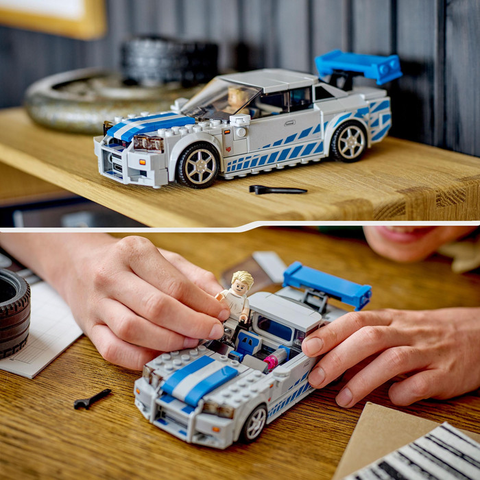 LEGO Speed Champions 2 Fast 2 Furious Nissan Skyline GT-R 76917 product in gebruik