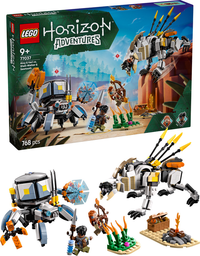 LEGO Horizon Adventures Aloy en Varl vs. Shell-Walker en Sawtooth 77037 rechterkant