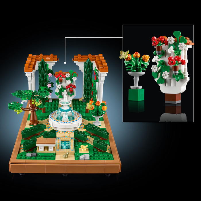 LEGO Icons Fountain Garden 10359 product in use