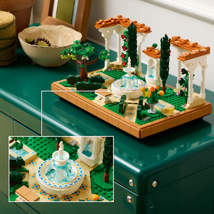 LEGO Icons Fountain Garden 10359 product in use