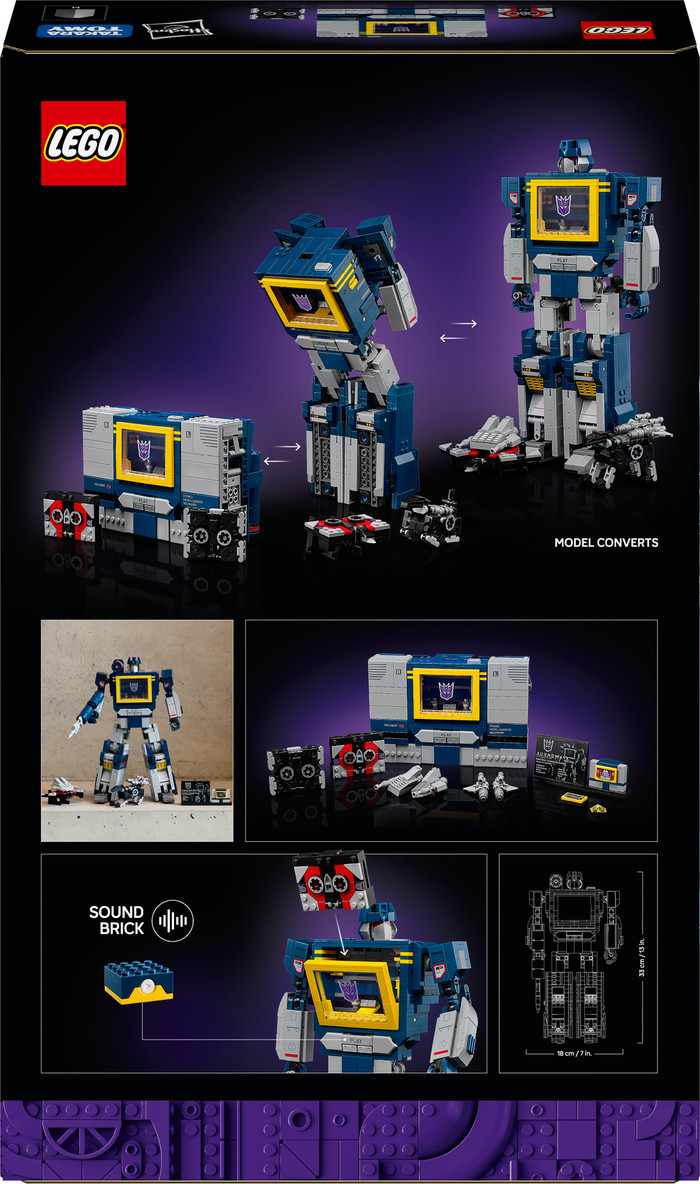 LEGO Icons - Transformers : Soundwave 10358 emballage
