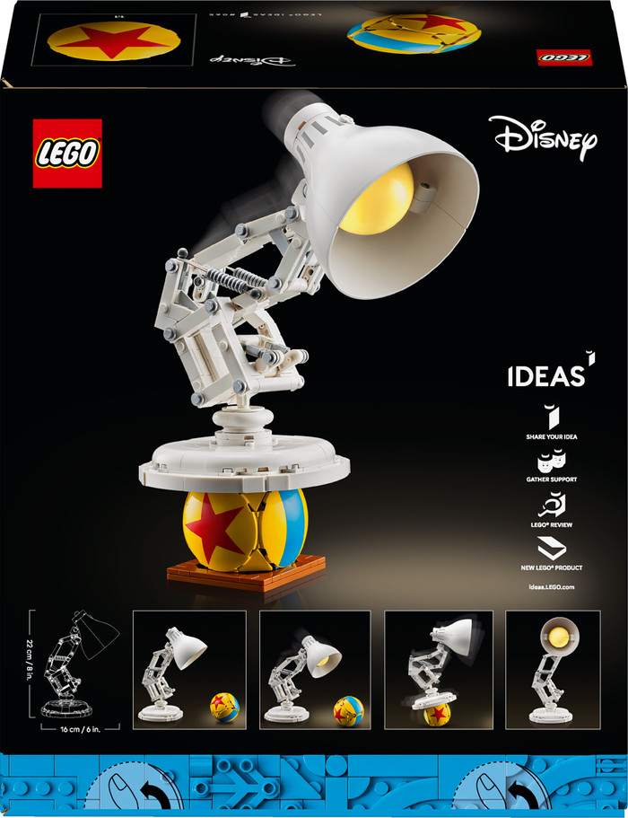 LEGO Ideas - Disney Pixar Luxo Jr. 21357 emballage