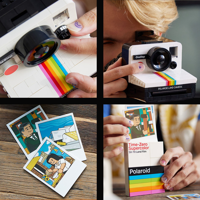 LEGO Ideas Polaroid OneStep SX-70 Camera 21345 product in use