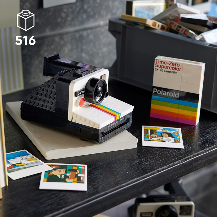 LEGO Ideas Polaroid OneStep SX-70 Camera 21345 product in use