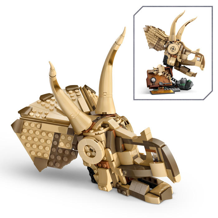LEGO Jurassic World Dinosaur Fossils Triceratops Skull 76969 product in use