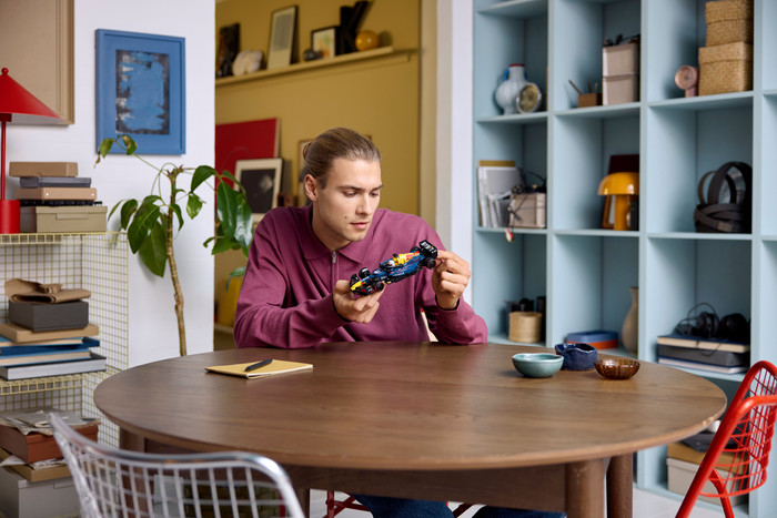 LEGO Speed Champions Oracle Red Bull Racing RB20 F1 Race Car 77243 product in use