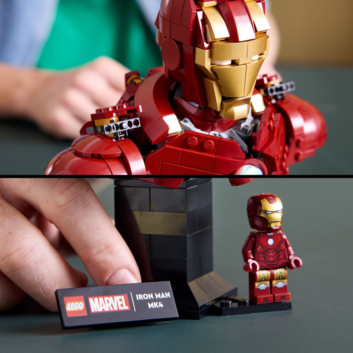 LEGO Marvel - Buste d¿Iron Man MK4 76327 produit à l'usage