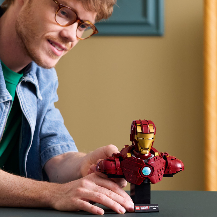 LEGO Marvel - Buste d¿Iron Man MK4 76327 produit à l'usage