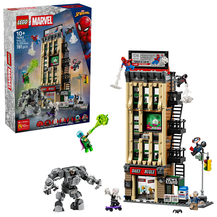 LEGO Marvel - Spider-Man contre Mystério : le Daily Bugle 76342 côté droit