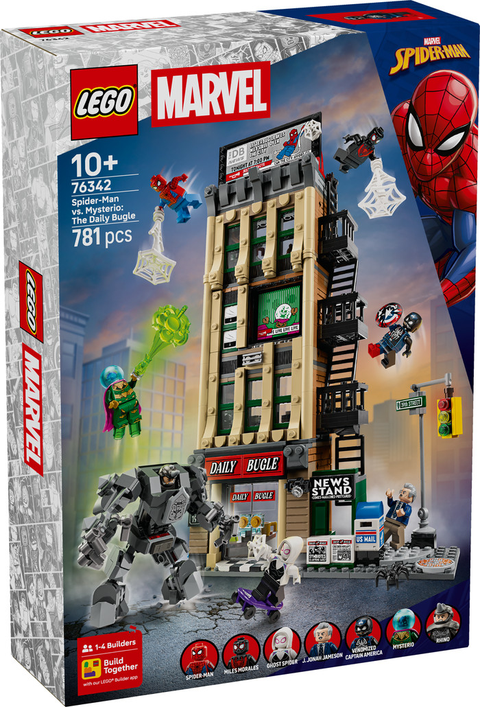 LEGO Marvel - Spider-Man contre Mystério : le Daily Bugle 76342 emballage