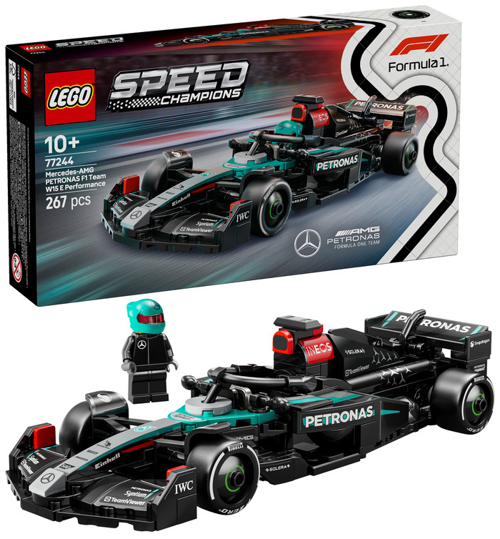 LEGO Speed Champions Mercedes-AMG F1 W15 racewagen 77244 rechterkant