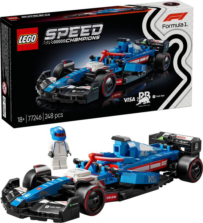 LEGO Speed Champions Visa Cash App RB VCARB 01 F1 Race Car 77246 right side