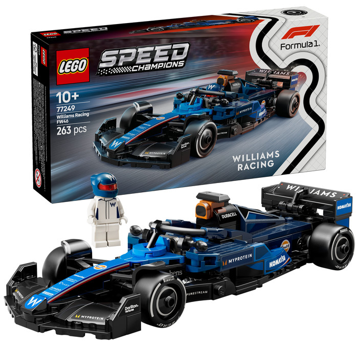 LEGO Speed Champions Williams Racing FW46 F1 Race Car 77249 right side