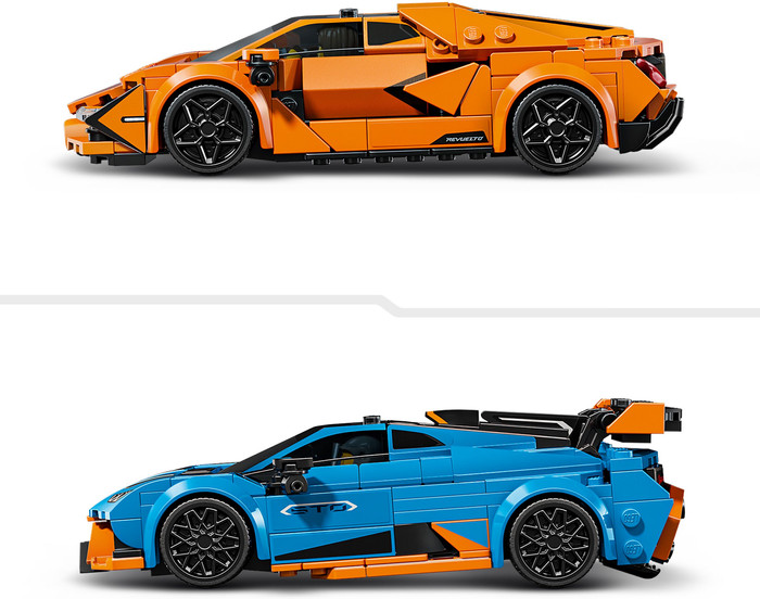 LEGO Speed Champions Lamborghini Revuelto en Huracán STO 77238 product in gebruik