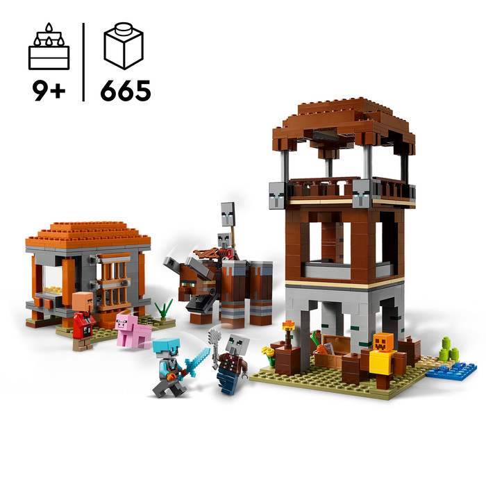 LEGO Minecraft - L¿avant-poste de Pillards et le Ravageur 21278 produit à l'usage