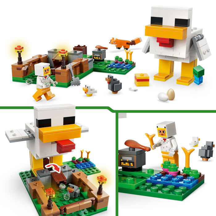 LEGO Minecraft Chicken Farm 21585 product in use