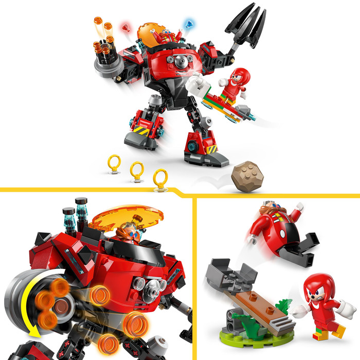 LEGO Sonic the Hedgehog Knuckles vs Dr. Eggman Egg Crusher Mech 77005 product in use